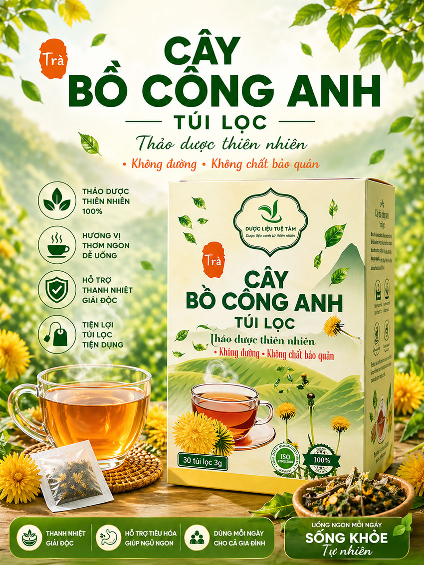 trà bồ công anh túi lọc